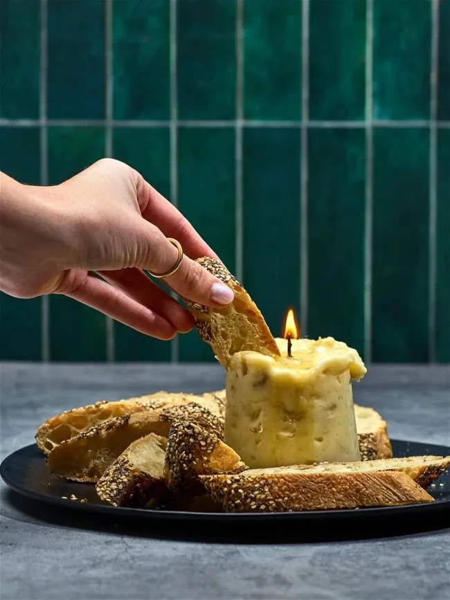 Essbare Gourmet-Kerze
