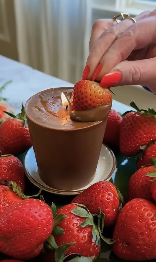 Essbare Gourmet-Kerze
